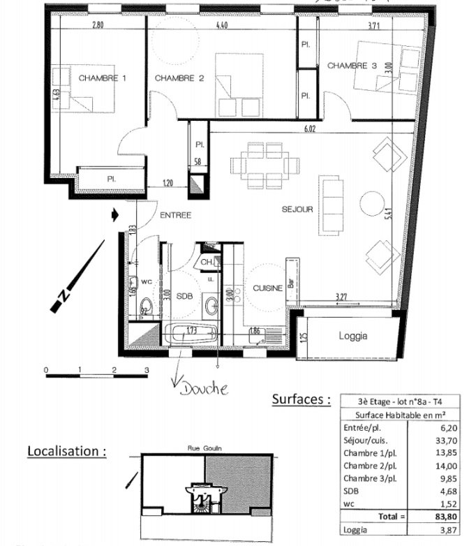 Appartement en résidence neuve